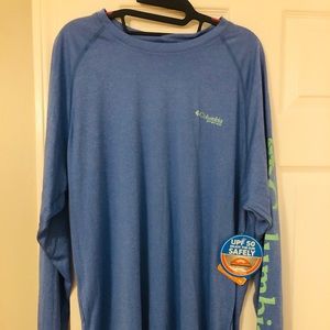 Men’s Columbia PFG heathered long sleeve shirt
